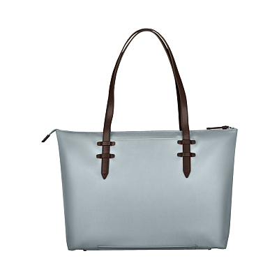 Сумка VICTORINOX Victoria Deluxe Business Tote серо-синяя нейлон/кожа 47x15x31 см 16 л