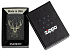Зажигалка ZIPPO Deer с покрытием Black Matte, латунь/сталь, черная, матовая, 38x13x57 мм - Фото 6