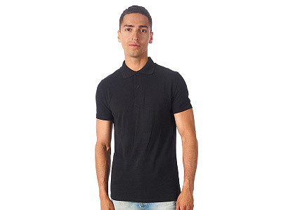 Рубашка поло First женская (Чёрный)