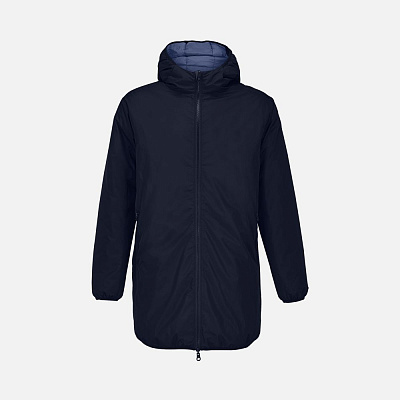 Куртка-парка унисекс Reverse, черная (Тёмно-синий)