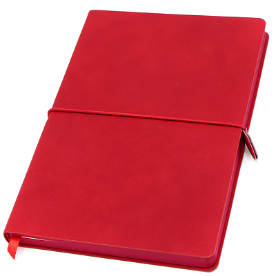 Ежедневник A5 недатированный Massimo в мягком переплёте  (Красный)