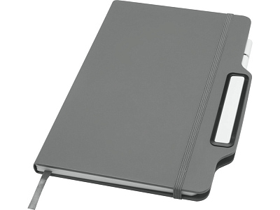 Блокнот А5 Nexus с ручкой-карандашом (Серый)