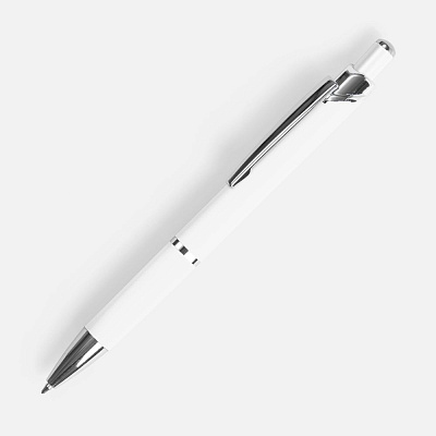 Ручка шариковая Chromos Soft Touch, белая (Белый)