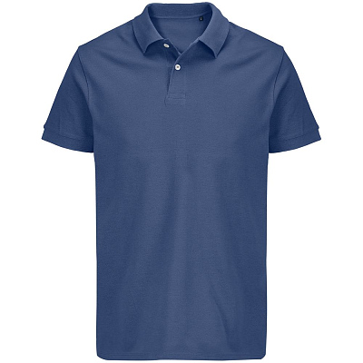 Рубашка поло унисекс Pacific, синяя (джинс) (Синий)