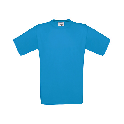 Футболка Exact 150, белый (Ярко-бирюзовый)