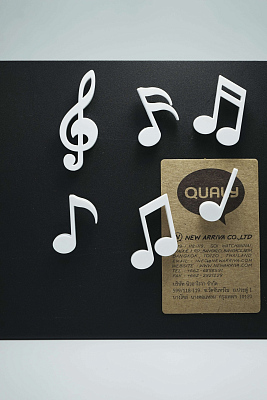 МАГНИТЫ MEMODY MAGNET (6 ШТ. / УПАК.), белые (Белый)