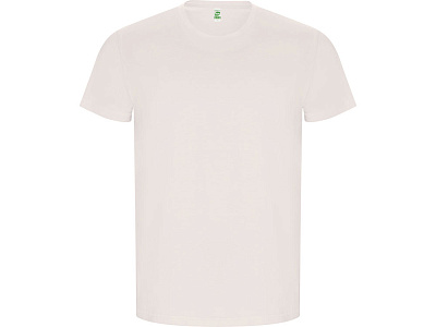 Футболка из органического хлопка Golden мужская (Античный белый)