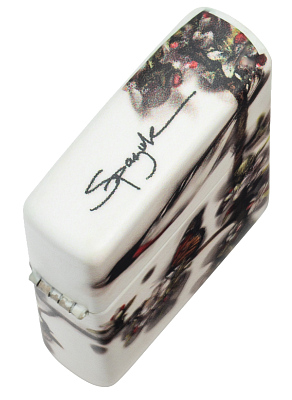 Зажигалка ZIPPO Spazuk Design с покрытием 540 Matte, латунь/сталь, разноцветная, 38x13x57 мм