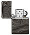Зажигалка ZIPPO Marble Pattern с покрытием High Polish Black, латунь/сталь, чёрная, 38x13x57 мм - Фото 4