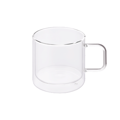Кружка стеклянная с двойными стенками Luna (Прозрачный)