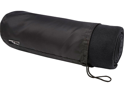 Плед Willow из вторичного ПЭТ (Чёрный)