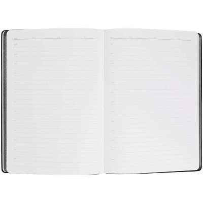 Ежедневник Flexpen Shall, недатированный, черный