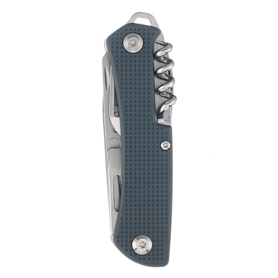 Нож перочинный Stinger, 103 мм, 10 функций, материал рукояти АБС-пластик (серый)