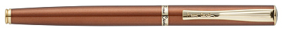 Ручка перьевая Pierre Cardin ECON, цвет - коричневый металлик. Упаковка Е