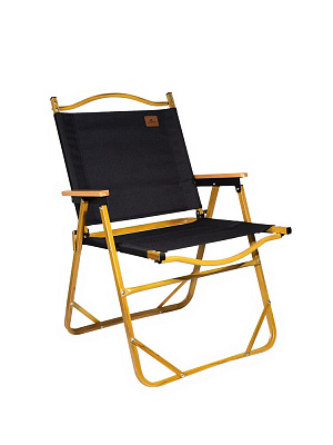 Стул MW02 складной, черный, светлое дерево (Чёрный)