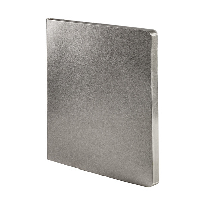 Бизнес-блокнот AURI, формат А5 , блок в линейку (Серебристый)