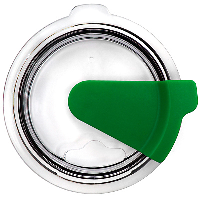 Кружка с крышкой Velvet Duo, софт-тач, чёрная/зелёная