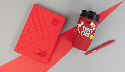 Ежедневник недатированный "Тоскана" с 3d-обложкой, формат А5, красный