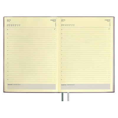 Ежедневник Avila, недатированный, серый