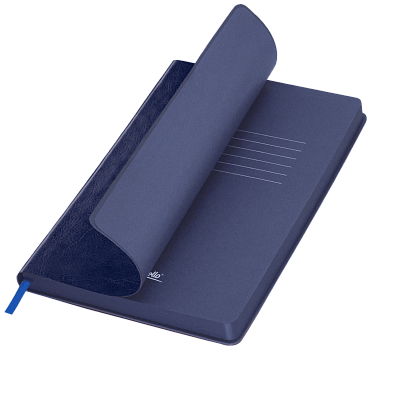 Ежедневник River side недатированный, синий (без упаковки, без стикера) (Синий, бежевый)