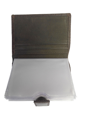 Визитница WENGER Street Hunter, коричневый, воловья кожа, 8х11х1 см