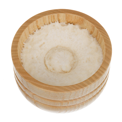 Крем для бритья Mondial "SANDALO" с ароматом сандалового дерева, деревянная чаша, 140 мл