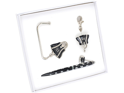 Подарочный набор Сумочка (Черный/серебристый)