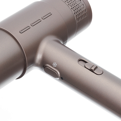 Фен DEWAL BEAUTY Triumph, кофейный, 1800-2000 Вт, бесщеточный мотор, 1 насадка, 1 диффузор