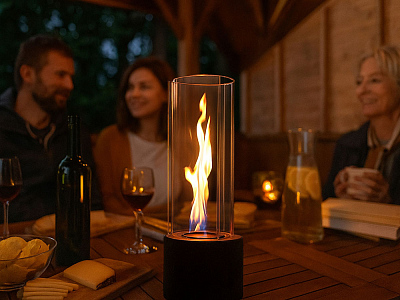 Биокамин с вьющимся пламенем Dance of flame