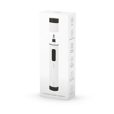 Аккумуляторная отвертка Rombica MyKit S1, белый
