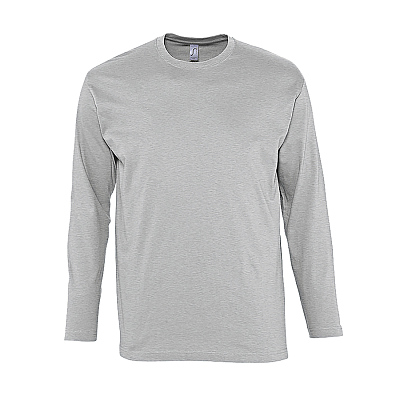 Футболка мужская с длинным рукавом MONARCH 150 (Серый меланж)