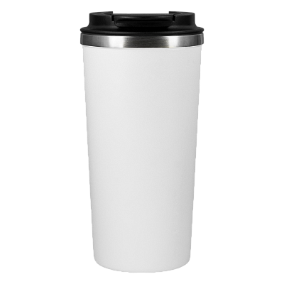 Термокружка вакуумная Palermo, белая, гладкое покрытие (Белый)