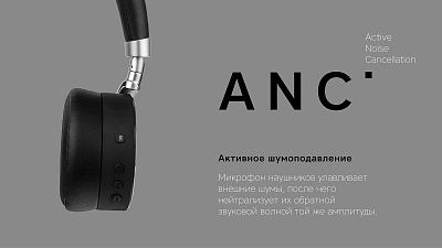 Наушники беспроводные Rombica MySound BH-13 ANC, черный