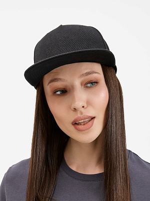 Бейсболка Epicore с прямым козырьком, черная