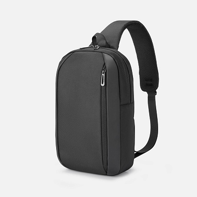 Рюкзак на одно плечо Gravon, черный (Чёрный)