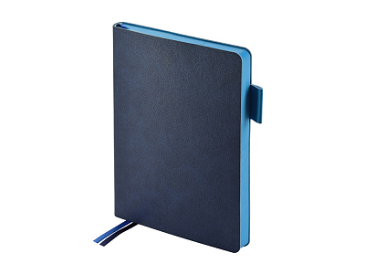 Ежедневник А5 датированный Boston на 2026 год (Темно-синий/голубой)