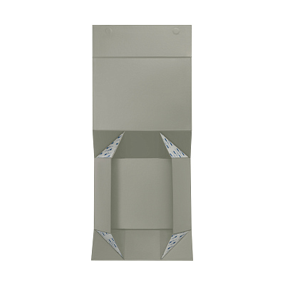 Подарочная коробка-трансформер средняя, серая