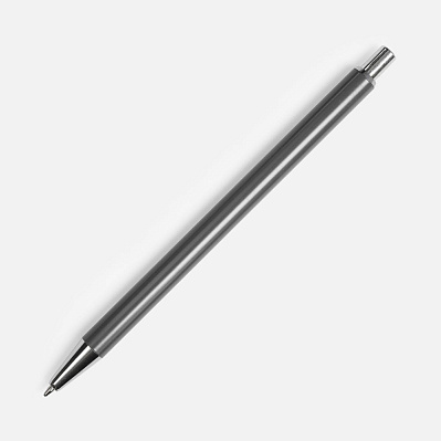 Ручка шариковая Slim Beam, серая (Серый)