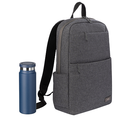 Подарочный набор Forst, Allegra, синий (рюкзак, термобутылка) (Синий, серый) Подарочный набор Forst, Allegra, синий (рюкзак, термобутылка) (Синий, серый)