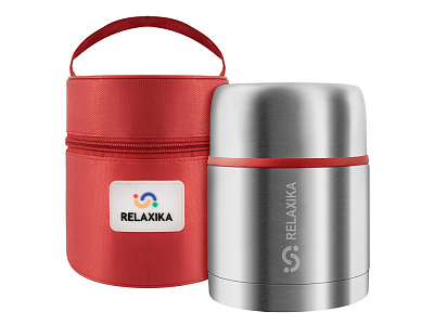Термос для еды Relaxika 301 в чехле, 500 мл