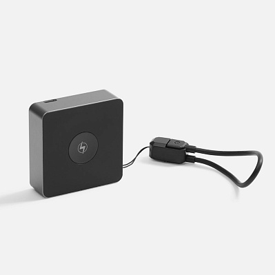 Внешний аккумулятор с беспроводной зарядкой Aura Power  (Серый)