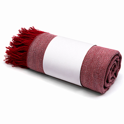 Плед полушерстяной COMFORT (Бордовый) Плед полушерстяной COMFORT (Бордовый)