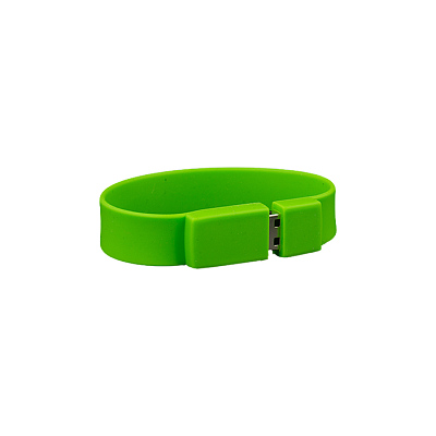 Браслет 01 Браслет промо , 4Гб, переходник мини-пвх (Салатовый)