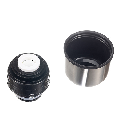 Термос Stinger с чехлом, 0,8 л, узкий, нержавеющая сталь, серебристый, 8,1 x 8,1 x 29,1 см