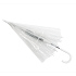 Зонт-трость Klar с прозрачным куполом, белый  - Фото 3