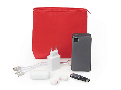 Органайзер для электроники и проводов Amalia (Красный)