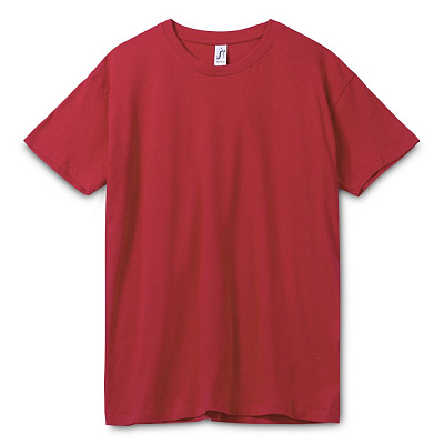 Футболка унисекс Regent 150, темно-серая (графит) (Вишневый)