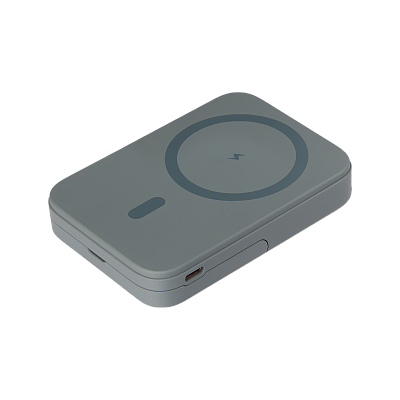 Внешний аккумулятор Union PD 10000mAh с функцией беспроводной зарядки 15W  (Серый)