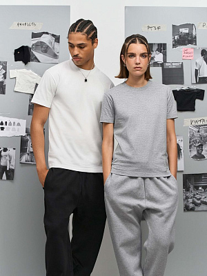 Футболка унисекс Cliff, белая