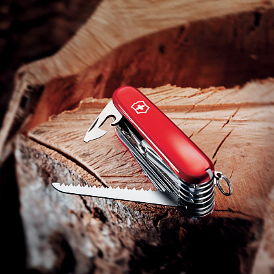 Нож перочинный VICTORINOX Swiss Champ, 91 мм, 33 функции, красный